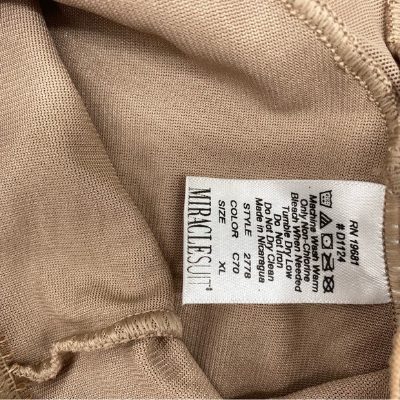 Miraclesuit Sheer Extra Firm Shaping High Waist Thong Stucco XL (Women's 14-16) - Picture 9 of 9